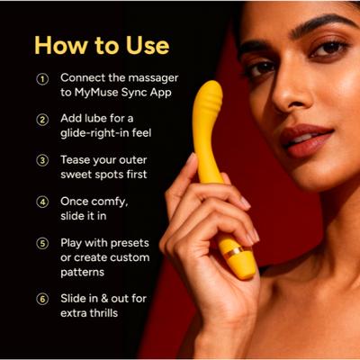 MyMuse Groove+ App Controlled Personal Massager 1's - Intimate Tools & Accessories