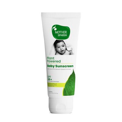 Mother Sparsh Natural Baby Sunscreen Lotion With Spf 30+ For Uva & Uvb Protection 100 ml - Face Sunscreen