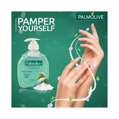 Colgate-Palmolive, Palmolive Naturals Sea Minerals Liquid Hand Wash, Dispenser Bottle, Remove 99.9% of Germs, Refreshing Fragrance 250 ml - Hand Wash & Soaps