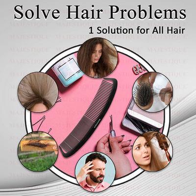 Majestique Hair comb with handle Curve Parting Hair Comb 1's - Hair Combs