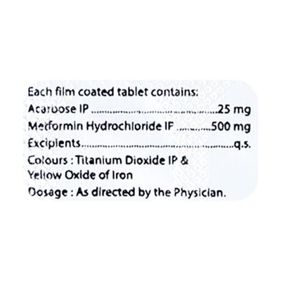 GLUCODAC M 25 Tablet 10's - Diabetes-Ant