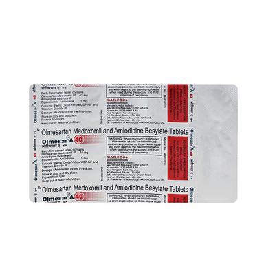 Olmesar A 40mg Tablet 15'S - Hypertension-Ana