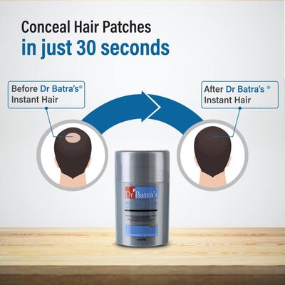 Dr. Batra's Instant Hair Natural Keratin Hair Building Fibre - Black 12 gm - Hair Perms & Texturizers