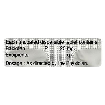 Bacfen 25Mg Tablet 10's - Muscle Spasm-Mus