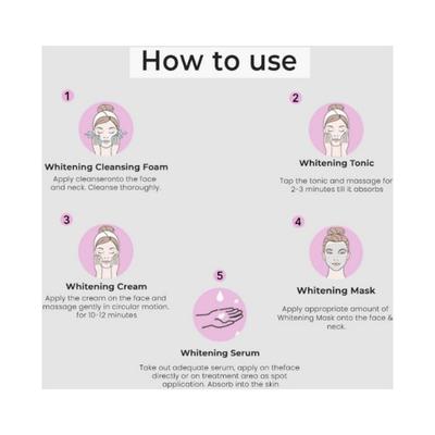 O3+ Tan-Pigmented Whitening Facial Kit - 250g 5's - Facial Kits