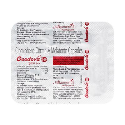 Goodova 100mg Capsule 5'S - Hormonal Therapy-Oes