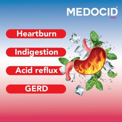 Medocid MPS Sugar Free Syrup - Mint Flavour 170 ml - Acidity & Gas Relief