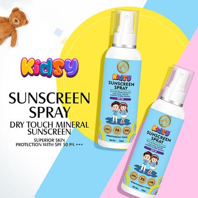 Mom & World SPF 50 Mineral Based Kids Sunscreen Face Spray 120 ml - Baby Skin Care