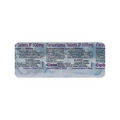 Paracetamol 500mg Tablet 10'S - Pain relief-Ano