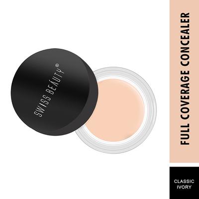 Swiss Beauty Full Coverage Creamy Concealer - (Classic Ivory) 10 gm - Concealer