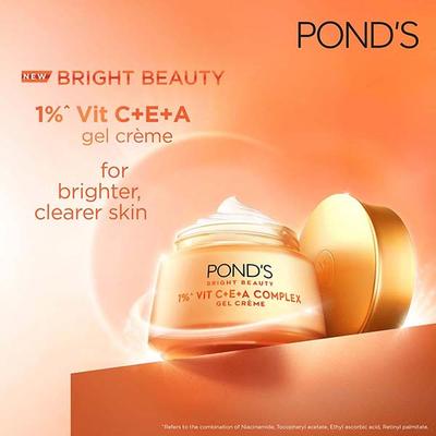 Pond's Bright Beauty 1% Vit C + E + A Gel Creme 50 g - Face Moisturizers