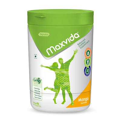 Maxvida Balanced Nutrition Supplement Powder Jar - Mango Flavour 400 g - Daily Health Drinks