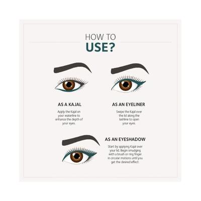 SoulTree 014 - Caribbean Teal Kajal 3 gm - Kajal & Kohls