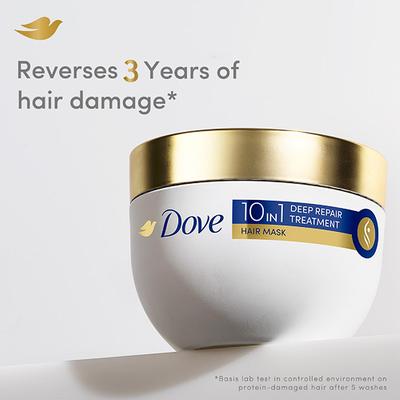 Dove 10 in 1 Deep Repair Treatment Hair Mask for damaged hair 300 ml - Hair Masks & Packs