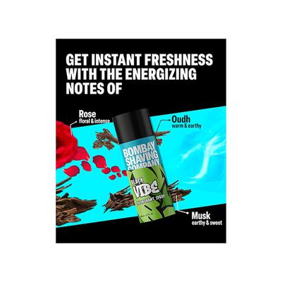 Bombay Shaving Company Body Spray for Men, 150ml each Red Spice and Black Vibe 2's - Men Deodorants/Roll-Ons