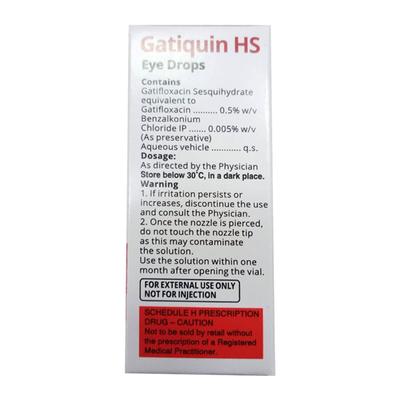 Gatiquin HS Eye Drops 5ml - Eye Infections-Eaa