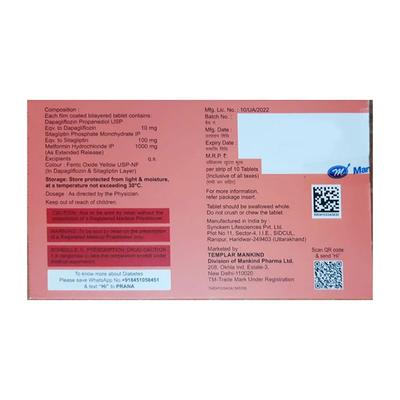 JUSTOZA SM 1000 Tablet 10's - Diabetes-Ant