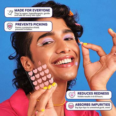 Gush Beauty Dart It Hydrocolloid Pimple Patches For Healing Acne, Zits And Blemishes - Black Star 1's - Masks & Peels