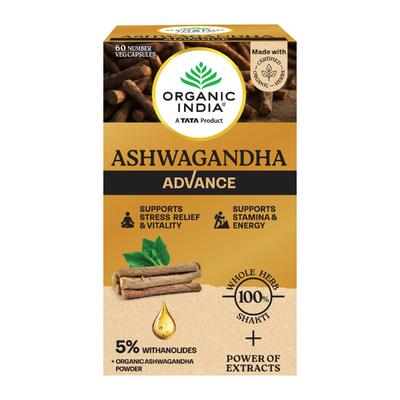 Organic India Ashwagandha Advance Veg Capsule 60's - Speciality Medicines