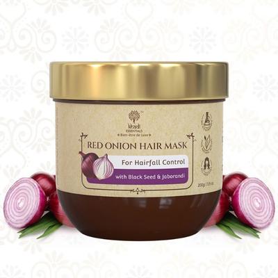 Khadi Essentials Hair Mask - Red Onion & Black Seed Oil 100 gm - Hair Masks & Packs