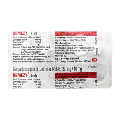 BEMEZY Tablet 10's - High Cholesterol-Dys