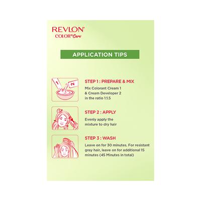 Revlon Color N Care Nourshing Permanent Hair Color Blend of Oil and Shea Butter - 4 Brown 40gm - Crème