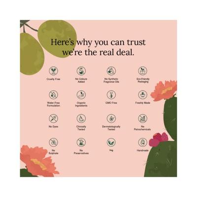 Juicy Chemistry Prickly Pear, Chia & Tamanu Under Eye Oil for Dark Circles & Fine Lines Eye Roll-on 7ml - Eye Gels & Roll-On