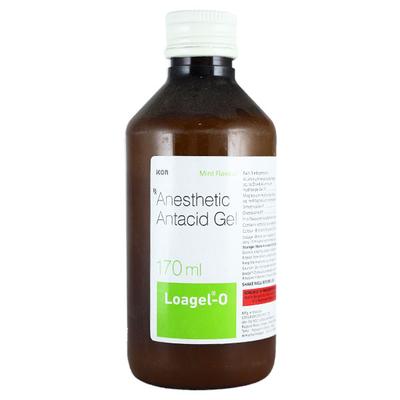 LOAGEL O MINT FLAVOUR Suspension 170ml - Ulcer/Reflux/Flatulence-Aaa