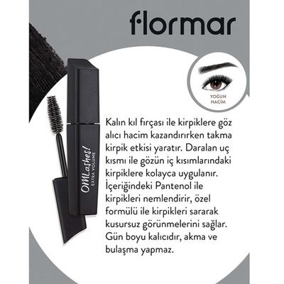 Flormar OMLashes Extra Volume Mascara 12 ml - Mascaras
