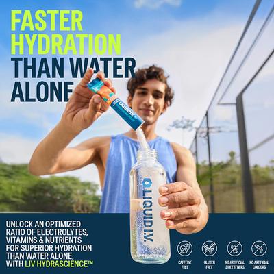 Liquid I.V. Hydration Multiplier- Brazilian Orange, Electrolyte Powder Drink Mix 12's - Multi-Vitamins