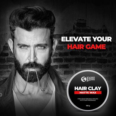 Beardo Hair Clay Wax - Strong Hold 100 gm - Hair Gels & Waxes