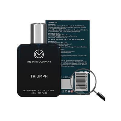 The Man Company Triumph Eau De Toilette for Men 50 ml - Men Perfumes (Edt/Edp)