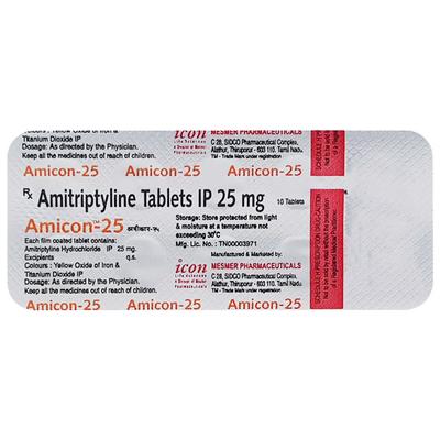 Amicon 25mg Tablet 10'S - Depression-Ant