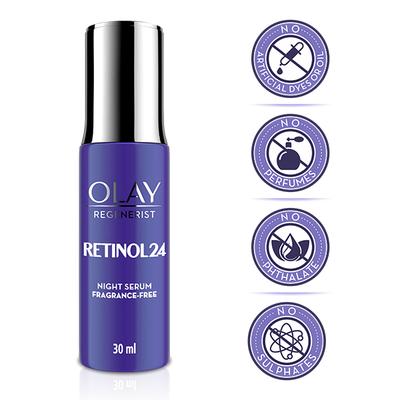 Olay Night Serum- Regenerist Retinol 24 Serum 30ml - Face Gels