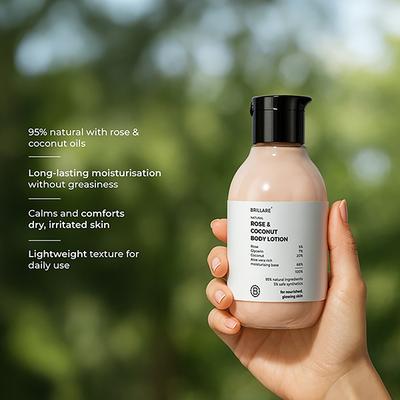 Brillare Rose & Coconut Body Lotion 200 ml - Lotions & Creams