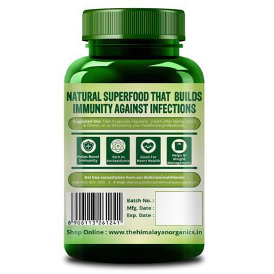 Himalayan Organics Spirulina Vegetarian capsule 120's - Herbal Dietary Supplement
