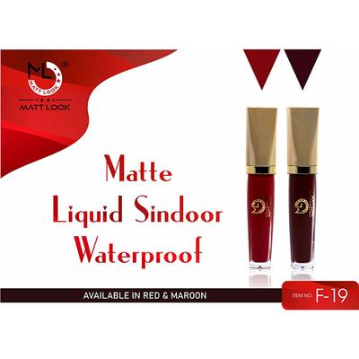 Matt Look Matte Liquid Sindoor Water Proof, Maroon 7 ml - Sindoor