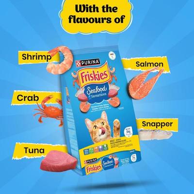 Nestle Purina Friskies Seafood Sensations Cat Food 6 kg - Petfood