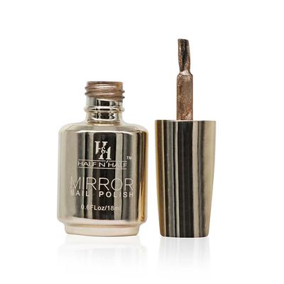 Half N Half Mirror Nail Polish,NP-06 B - Dull Silver 18ml - Nail Polish