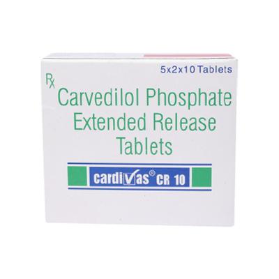 Cardivas CR 10mg Tablet 10'S - Hypertension-Bet