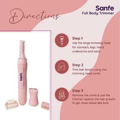 Sanfe Desire Full Body Electric Trimmer - Hair Removal Accessories