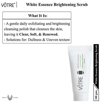 Votre White Essence Brightening Face Scrub 30 gm - Scrubs & Exfoliants