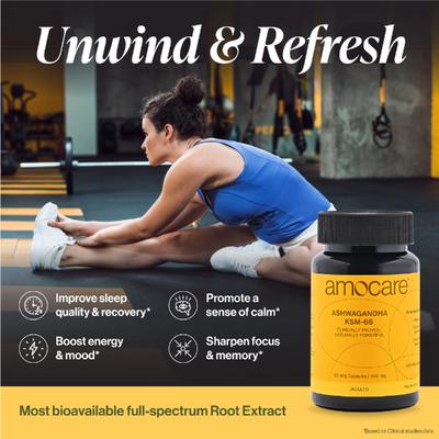 Amocare Ashwagandha KSM-66 Capsule 60's - Sexual Care