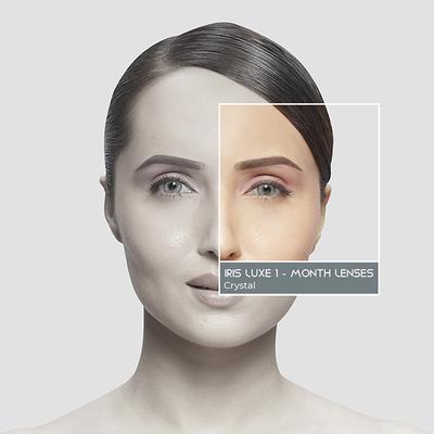 Pac Iris Luxe One Month Lenses (Crystal) 1's - Eyecare Lenses