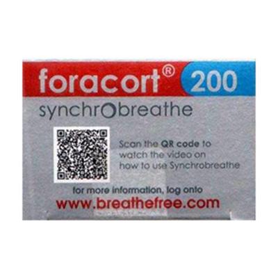 FORACORT 200 SYNCHROBREATHE WITH DOSE COUNTER 120md Inhaler 7.2g - Asthma/COPD-Ast