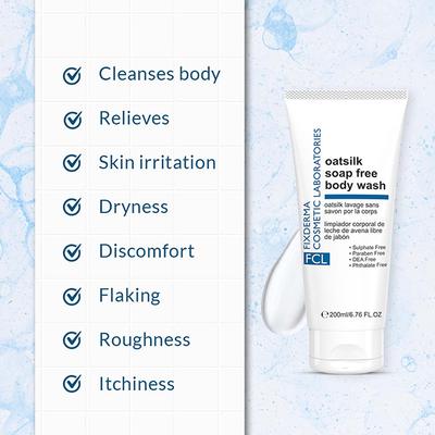 Fixderma Cosmetic Laboratories (FCL) Soap Free Body Wash - Oatsilk 400 ml - Shower Gels & Body Wash
