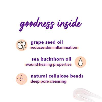 Plum Grape Seed & Sea Buckthorn Mild Foam Scrub 75 ml - Scrubs & Exfoliants