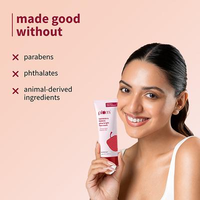Plum Saffron Papaya Glow Bright Face Wash Enhances Glow Brightens Skin 100 ml - Face Washes