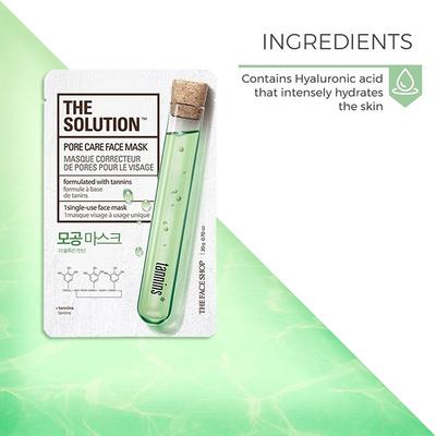 The Face Shop The Solution Pore Care Face Mask 20 Gm - Sheet Masks