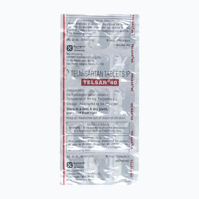 Telsar 40mg Tablet 15'S - Hypertension-Ang